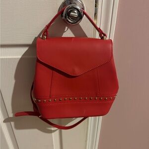 Red Studded Women's Bag